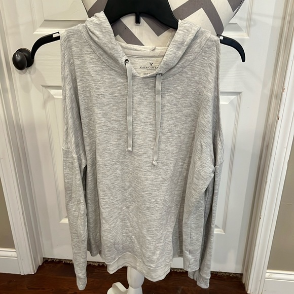 AE Soft & Sexy Cold Shoulder Hoodie - Picture 1 of 3